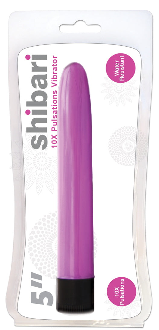 Shibari 10X Pulsations Vibrator 5in Pink