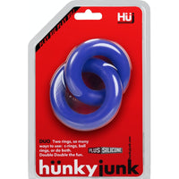 DUO Linked Cock/Ball Rings by Hunkyjunk Cobalt