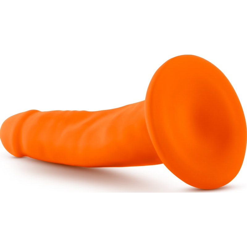 Neo Dual Density Cock Neon 6 Inch Orange