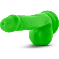 Neo Dual Density Cock With Balls 6 Inch Neon Green