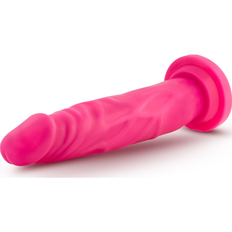 Neo Dual Density Cock Neon 7.5in Pink