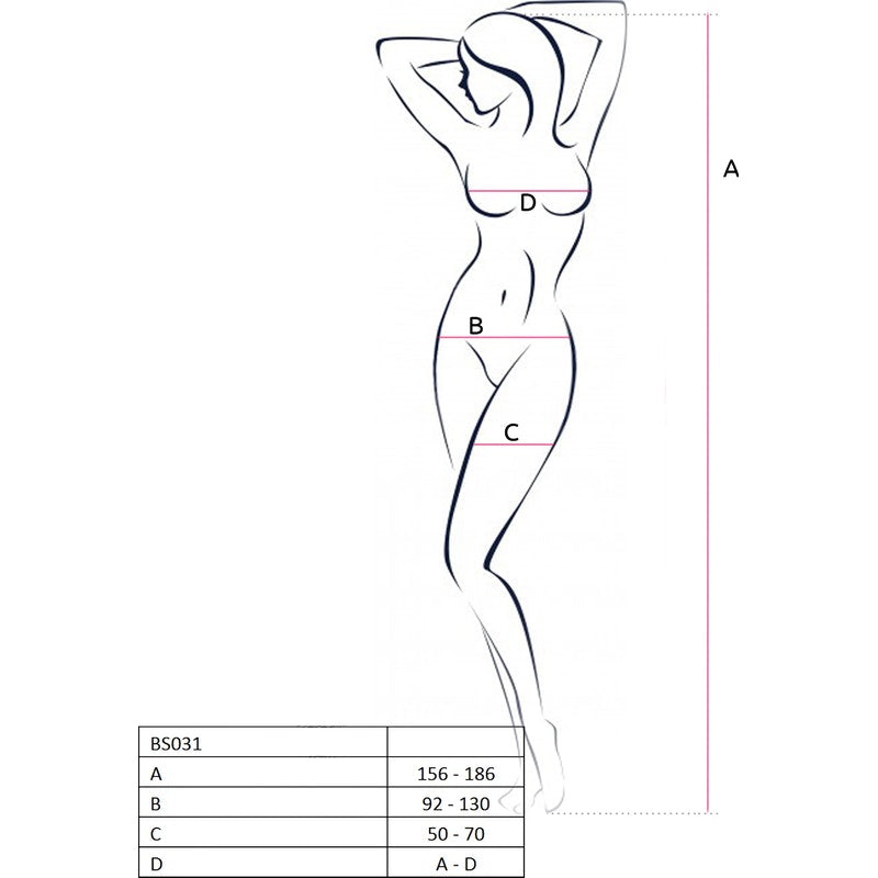 Bodysuit Open Cup White BS031