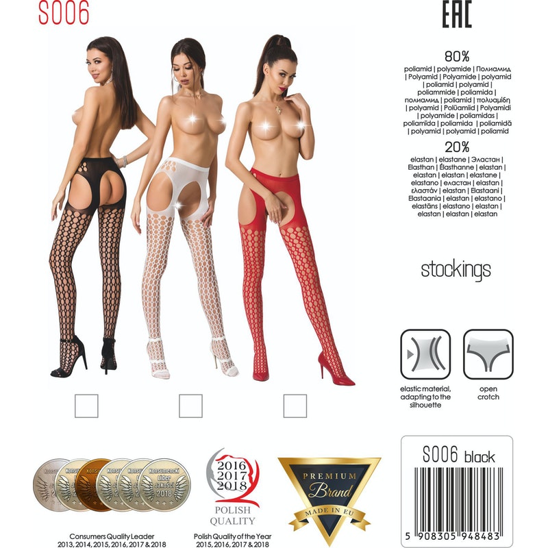 Suspender Thigh High S006 Black