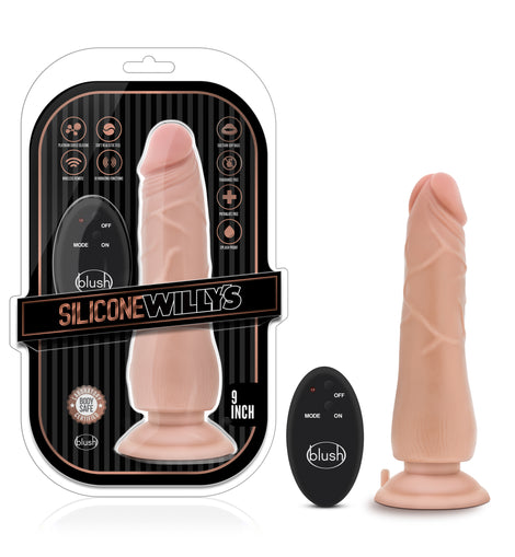 Silicone Willys 9in 10 Function Wireless Remote Silicone Dildo