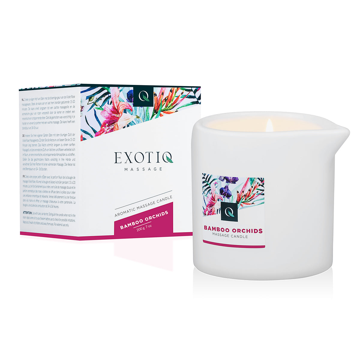 Exotiq Massage Candle Bamboo Orchids 200g