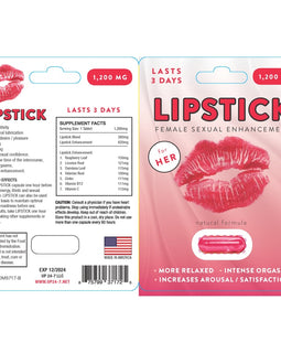 Lipstick Female Libido Single Pill