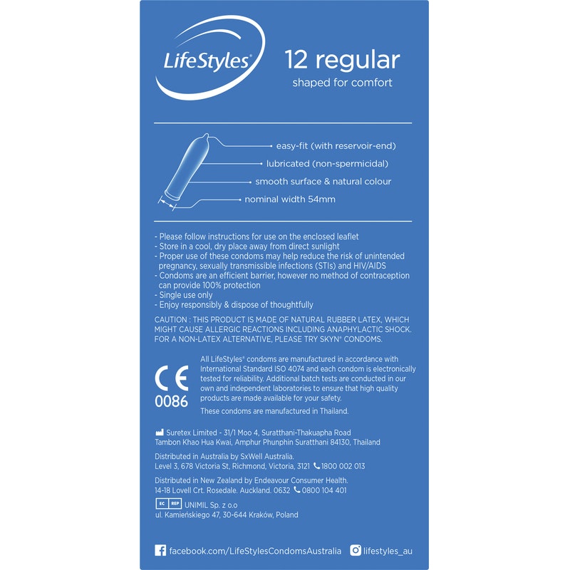 LifeStyles Regular Condoms 12