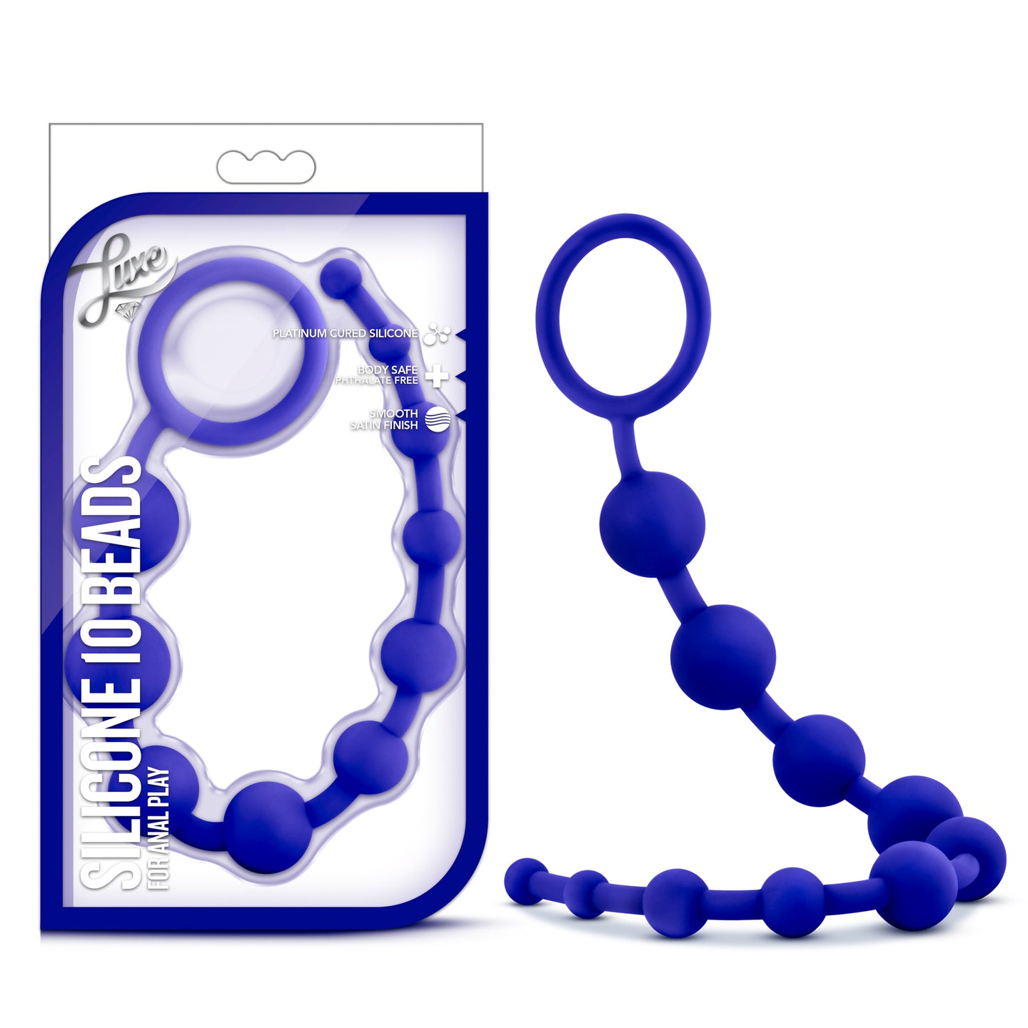 Luxe Silicone 10 Beads Indigo