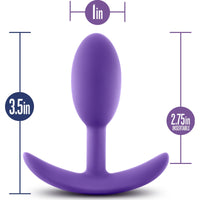 Luxe Wearable Vibra Slim Plug Small Purple