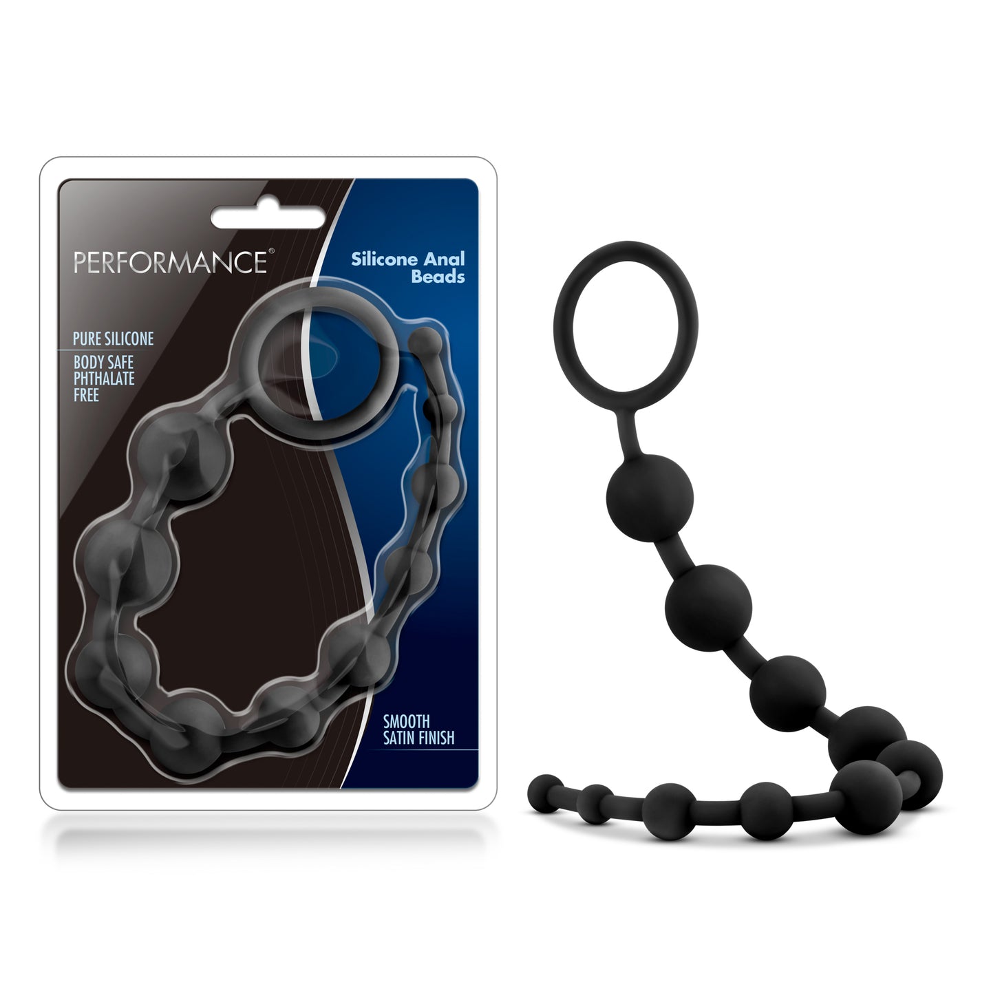 Performance Silicone Anal Beads Black