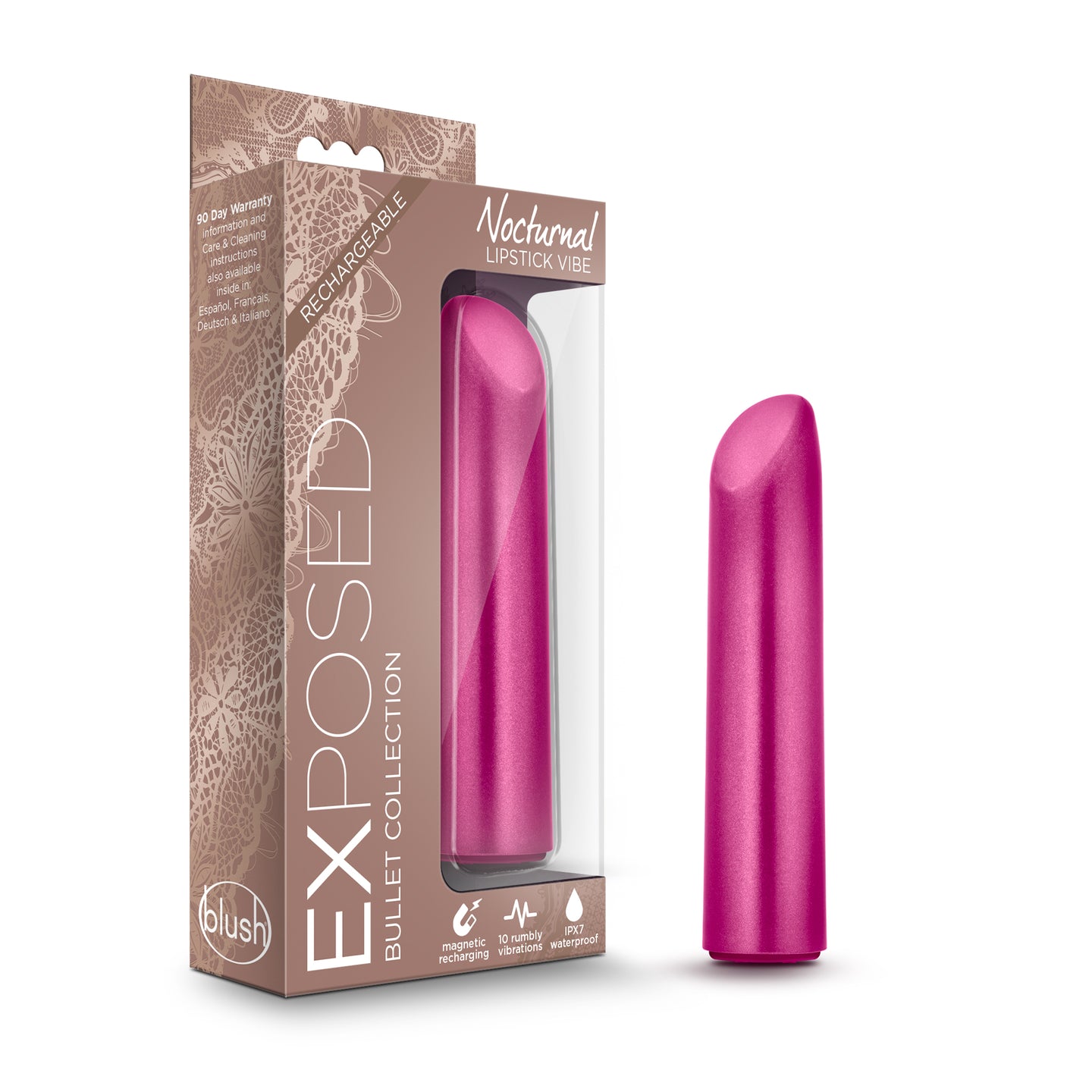 Exposed Nocturnal Rechargeable Lipstick Vibe Cherry