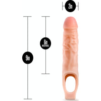 Performance 9in Cock Sheath Penis Extender Vanilla