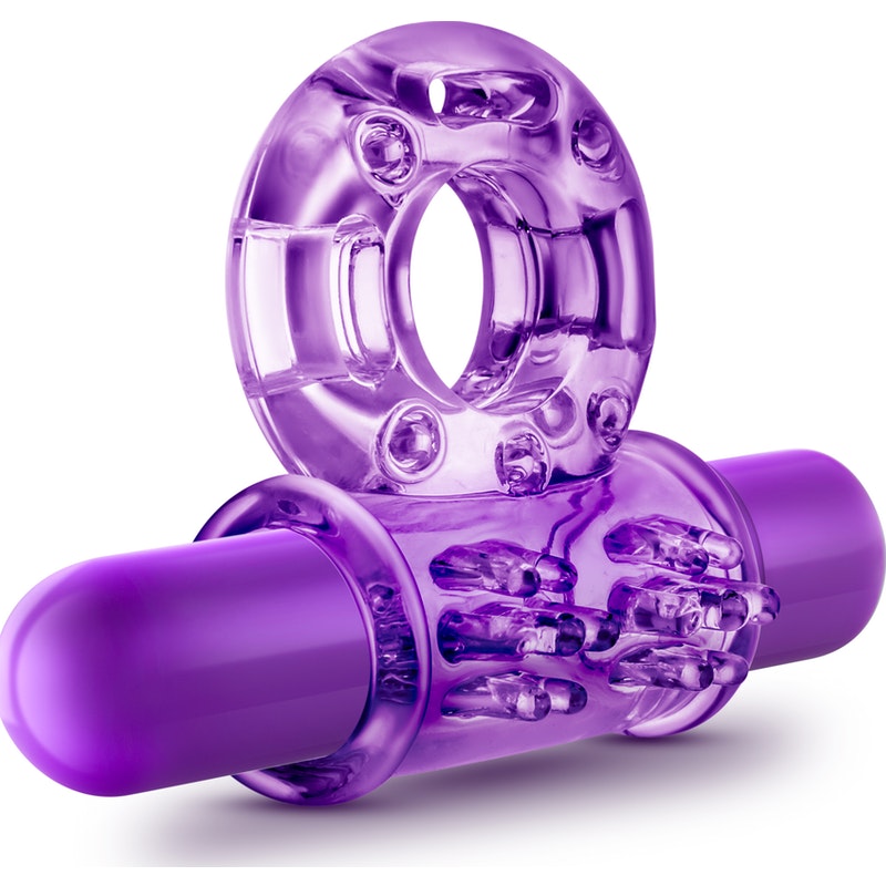 Play With Me Couples Play Vibrating Cock Ring Purple