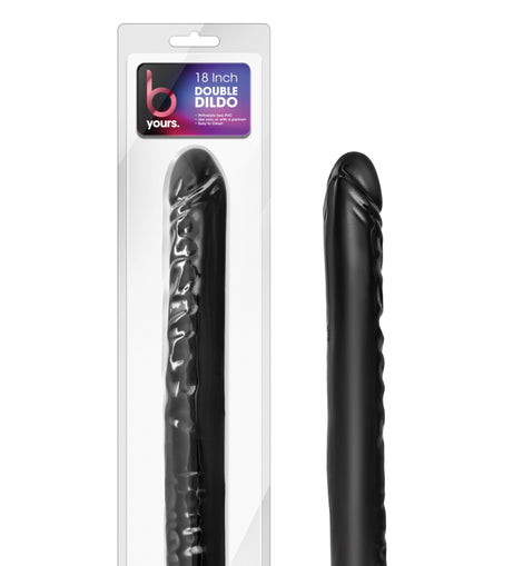 B Yours Double Dildo Black 18in