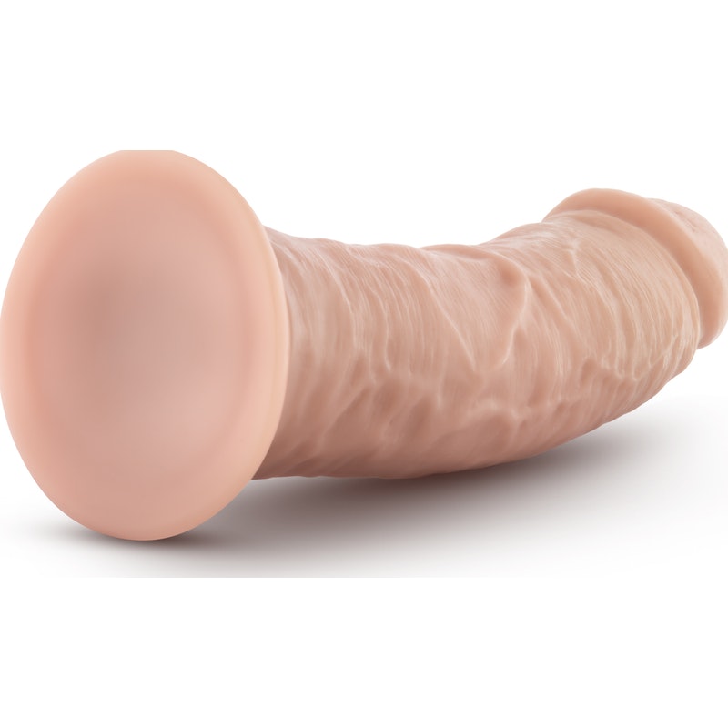 Dr Skin 8in Cock With Suction Cup Vanilla