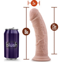 Dr Skin 8in Cock With Suction Cup Vanilla