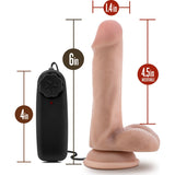 Dr Skin Dr Rob 6in Vibrating Cock with Suction Cup Vanilla