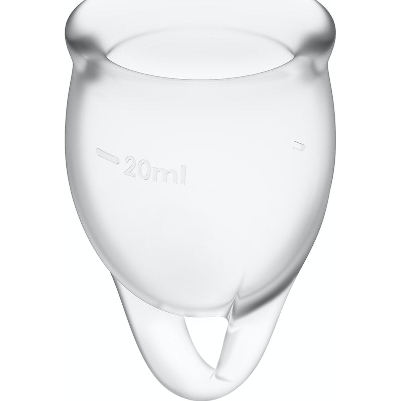 Feel confident Menstrual Cup Transparent 2pcs