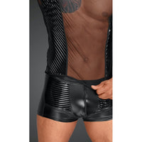 Tulle Men Shirt With Decorative PVC Pleats