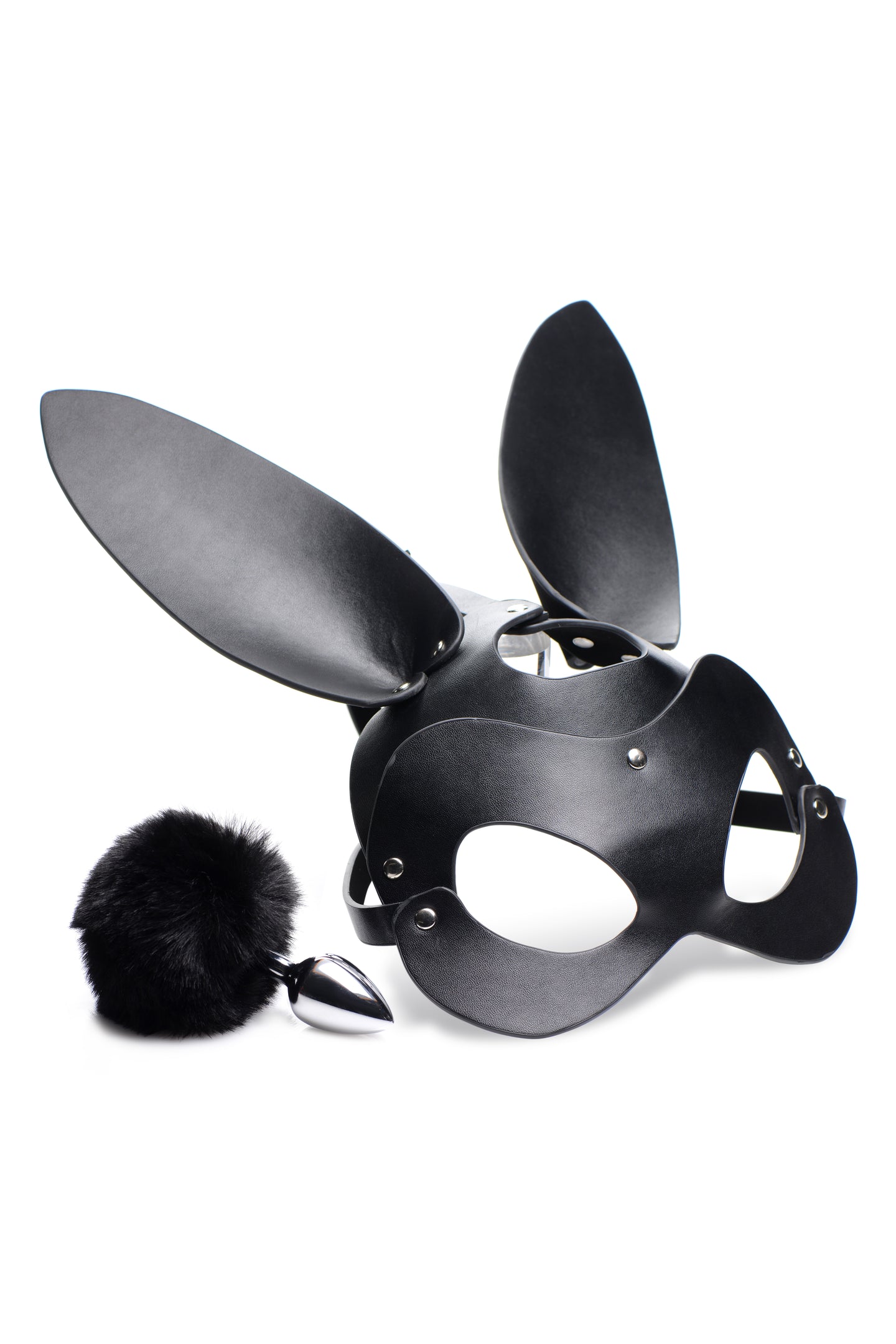 Bunny Tail Anal Plug and Mask Set