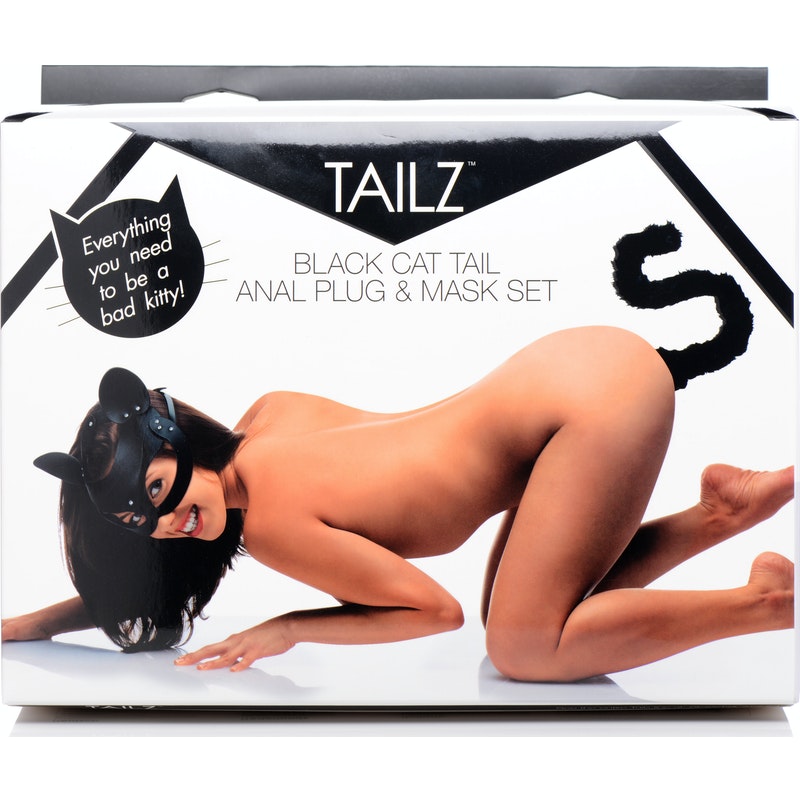 Cat Tail Anal Plug and Mask Set