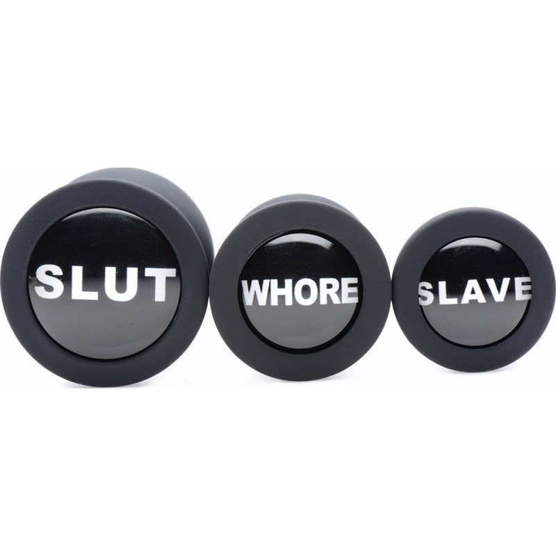 Dirty Words Anal Plug Set