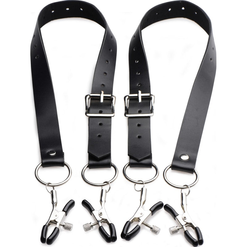 Labia Spreader Straps with Clamps