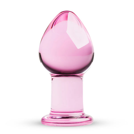 Glass Buttplug Pink