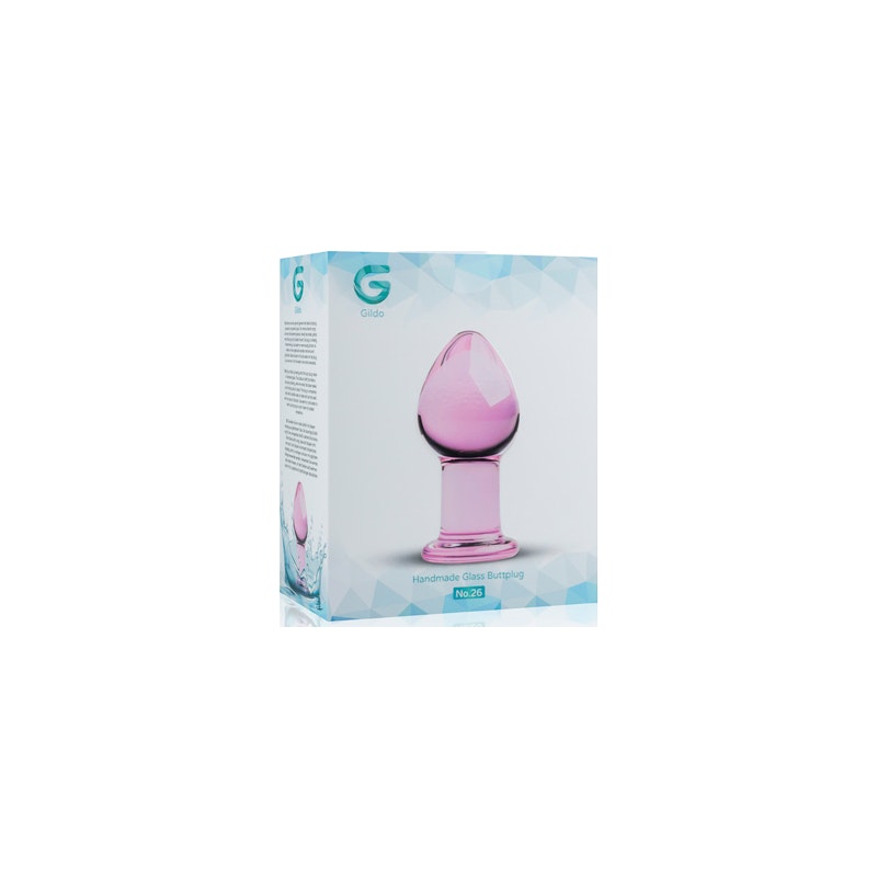 Glass Buttplug Pink