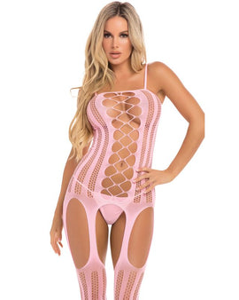 Fake News Bodystocking Pink