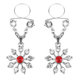 Ruby and Diamond Star Nipple Jewellery