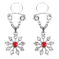 Ruby and Diamond Star Nipple Jewellery