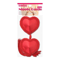 Reusable Red Heart Tassels Nipple Pasties