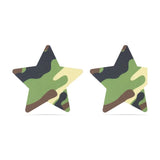 Camo Stars and Heart Nipple Pasties Twin Pack