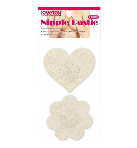 Lace Heart and Flower Nipple Pasties Twin Pack