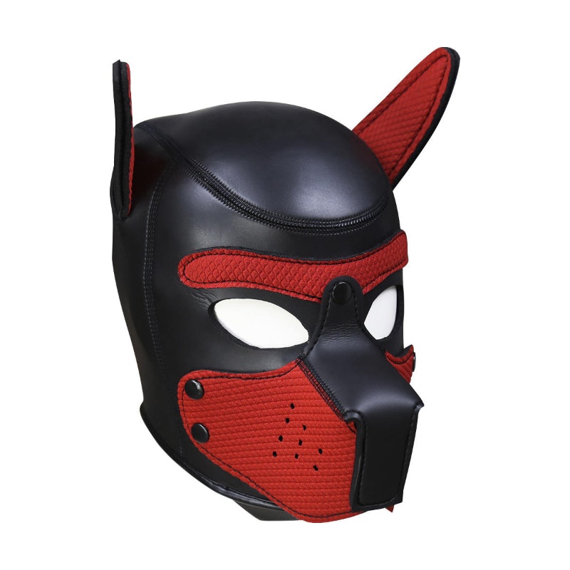 Puppy Play Mask Red