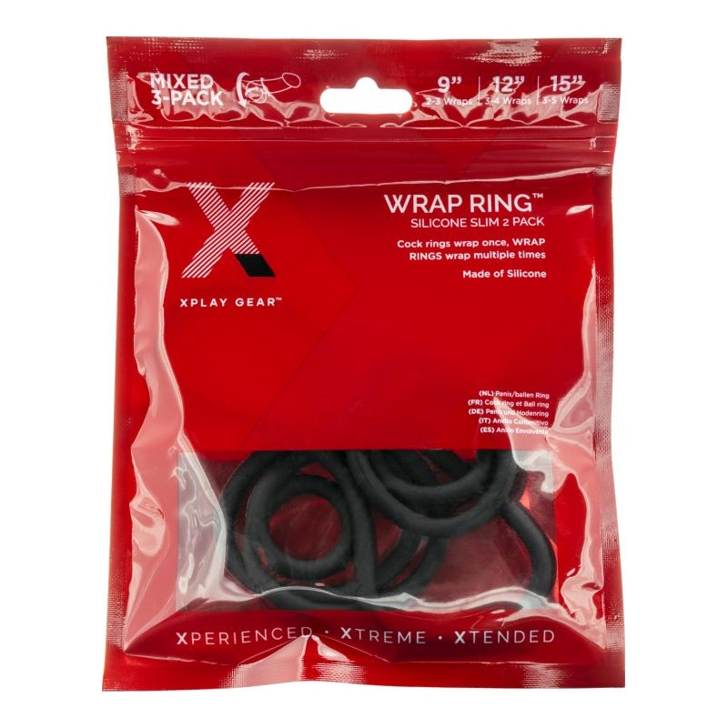 Xplay 3 Pack Silicone Thin Wrap Ring