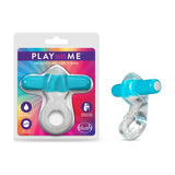 Play  with  Me Vibrating Cock Ring Blue