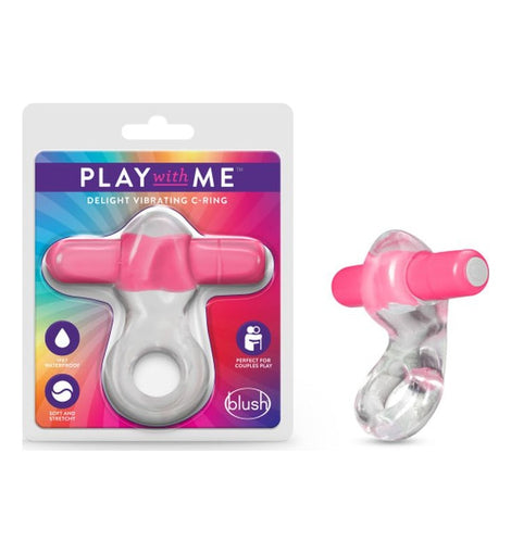 Play  with  Me Vibrating  Cock Ring Pink