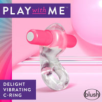 Play  with  Me Vibrating  Cock Ring Pink