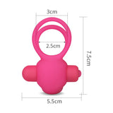 Power Clit Duo Silicone Cockring Pink