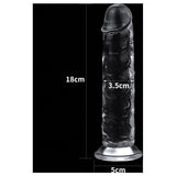 Clear Dildo 7in