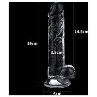 Clear Dildo 7.5in