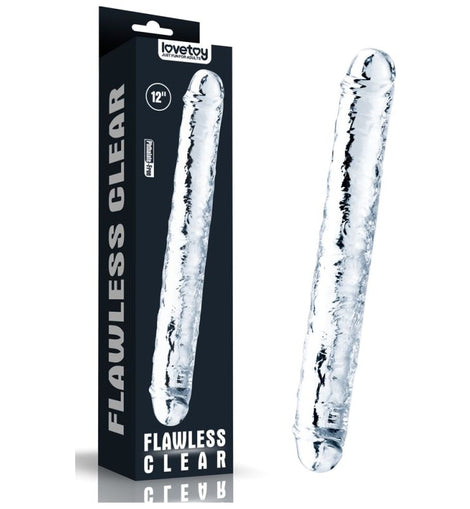 Clear Double Dildo 12in