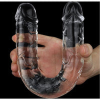 Clear Double Dildo 12in