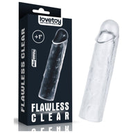 Clear Penis Extender Sleeve Plus 1in