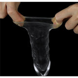 Clear Penis Extender Sleeve Plus 1in