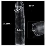 Clear Penis Extender Sleeve Plus 1in