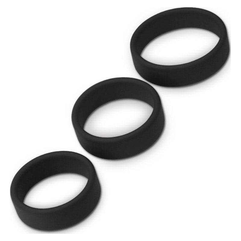 Silicone 3 Pc Pro Cock Ring Set