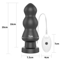 King Vibrating Anal Rigger 7.8in